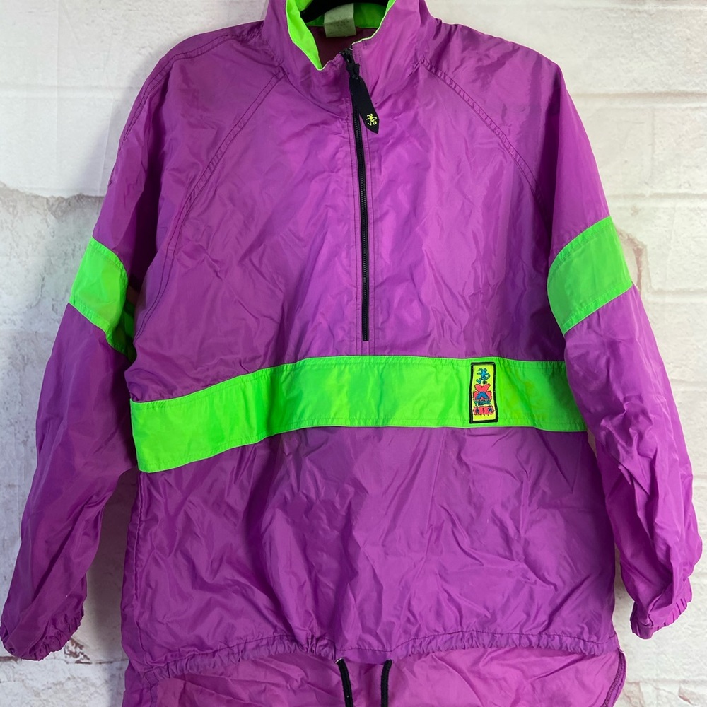 Vintage OP windbreaker 1/2 zip jacket M Y2K 90s